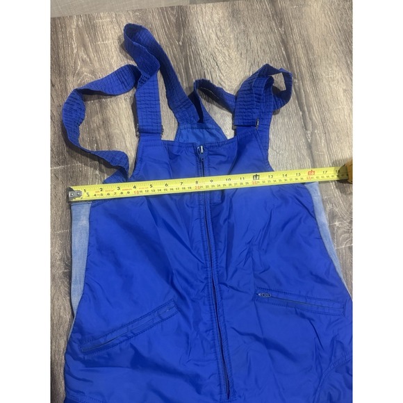 Vintage Miller Ski Bibs Overalls Snow Pants Snowboard Royal Blue Size S - Picture 11 of 11